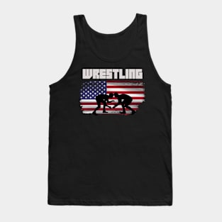 Wrestling USA Flag Tank Top